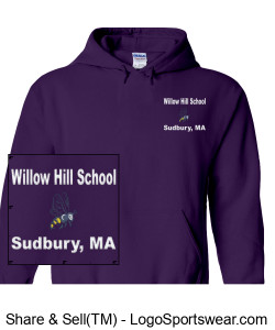 Willow Hill BEE Gildan Adult Blend Hooded Sweatshirt Design Zoom